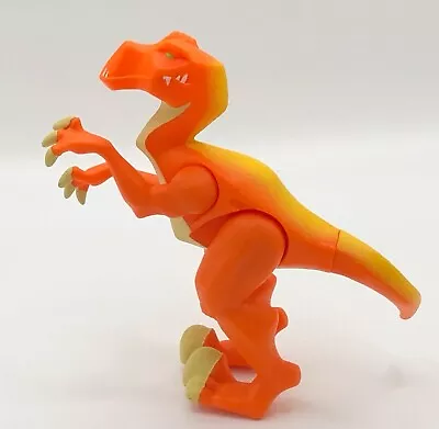 Buy Fisher Price Imaginext 5  Orange Raptor Dinosaur Toy Action Figure Collect Vg • 8.99£
