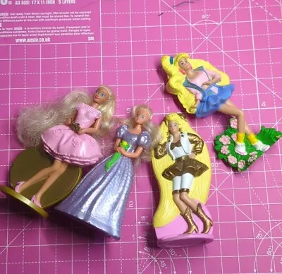 Buy Super Vintage 90s McDonald's Mattel Barbie Happy Meal Toys X4 • 10£