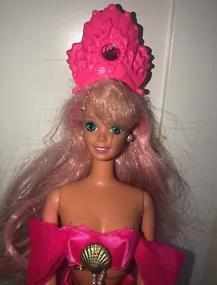 Buy Barbie Fountain Mermaid 1993 Pink Hair Mermaid Vintage 90s • 35.87£