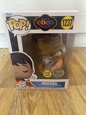 Buy Disney Pixar Coco #1237 Miguel (with Guitar) Glow-in-the-Dark, Funko PoP • 10£