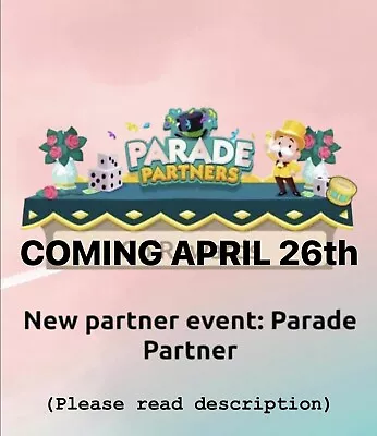 Buy Parade Partner Event - Monopoly Go! - 1x Carry Slot (Done Within 24-48 Hours) ✨⚡ • 9.95£