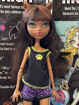 Buy Monster High Doll Dead Tired Clawdeen Original Outfit Plus Brush • 15.38£