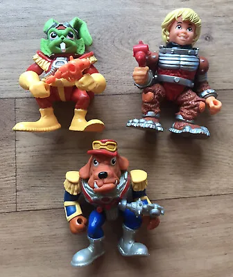 Buy Vintage Bucky O'Hare Figures Commander Dogstar, Willy With Weapons + Al Negator • 19.99£