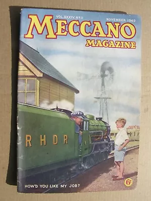 Buy 1949 MECCANO MAGAZINE Nov Coventry Climax Romney, Hythe & Dymchurch Railway RHDR • 8£