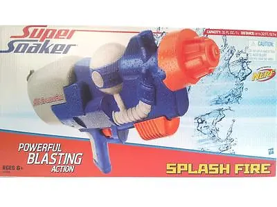Buy Nerf  Super Soaker Splash Fire Powerful Blasting Action Water Gun Summer Toy • 12.99£