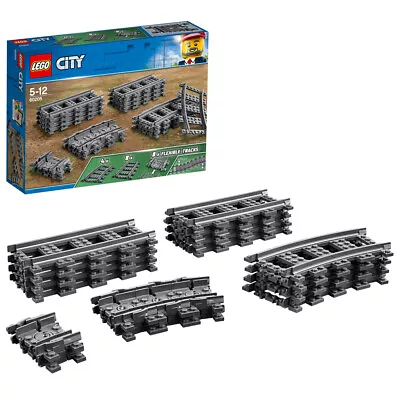 Buy LEGO 60205 City Train Tracks Set 20 Pieces 8 Straights, 4 Curves & 8 Flexible 5+ • 20.99£