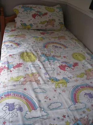 Buy Vintage My Little Pony Single Quilt Cover And Pillow Case • 16£