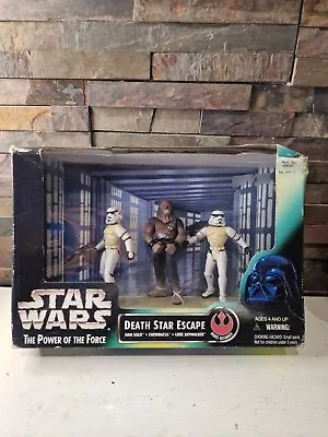 Buy Star Wars Power Of The Force - Death Star Escape Figure Set - KENNER 1997. • 29.99£