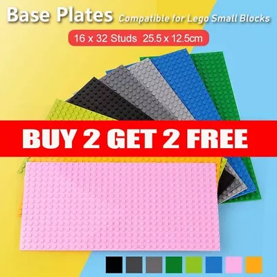Buy Baseplate Base Plates Building Blocks 16 X 32 Dots Compatible For LEGO Boards • 6.99£