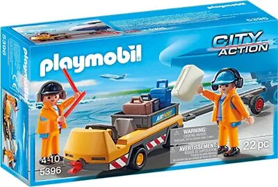Buy Playmobil 5396 City Action Aircraft Tug With Ground Crew - Brand New Sealed Box • 14.20£