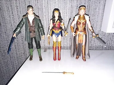 Buy DC Multiverse Wonder Woman Queen Hippolyta & Steve Trevor 6  Figures With Weapon • 24.99£