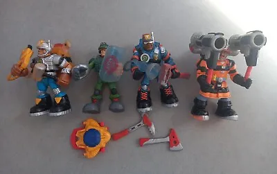 Buy Rescue Heroes Vintage Mattel Bundle 4x Figures Toys W/ Weapons Jack Hammer Jay • 24.99£