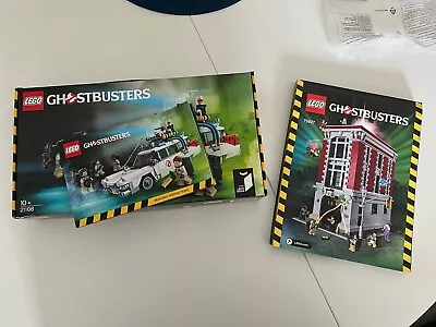 Buy LEGO Ghostbusters: Firehouse Headquarters 75827 And Lego Ecto-1 21108 • 100£