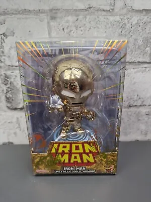 Buy Hot Toys Marvel Comics Cosbaby, Iron Man (Metallic Gold Armor) Figure 10cm, New • 20.95£