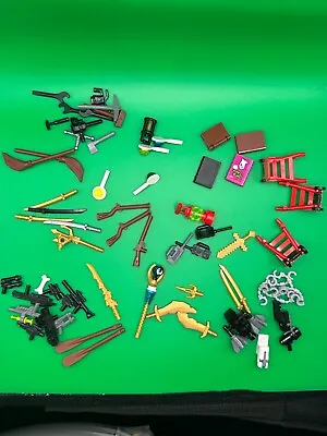 Buy Lego Minifigure Accessories  Weapons, Tools Etc Combine To Save On Postage (16) • 1.05£