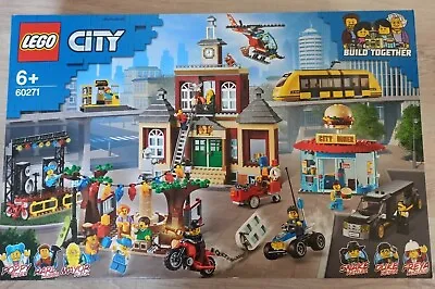 Buy New Lego City Box Set 60271 La Place De L'hotel De Ville Main Square • 152.13£