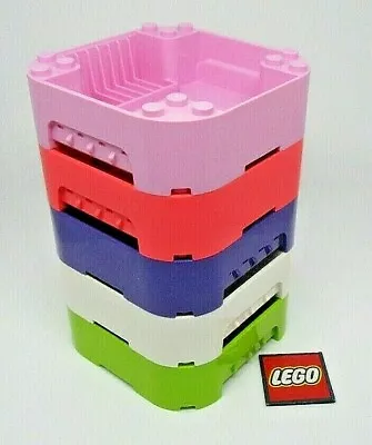 Buy LEGO 4 VIDIYO 8x8x2 Boxes With Rounded Corners -  Choose Colour - Design 65129 • 3.59£