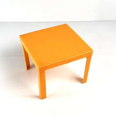 Buy Vintage Orange Barbie Table 1973 Square W/ Removeable Legs #7825 Mattel • 7.06£