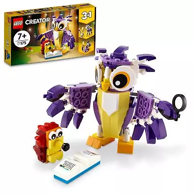 Buy LEGO CREATOR BRAND NEW 3 In 1 Creatures 31125 Owl Squirrel Rabbit Animals Set • 9.99£