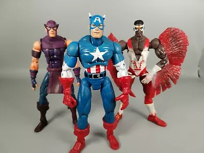 Buy Toy Biz Marvel Legends Lot Captain America Hawkeye Falcon • 14£
