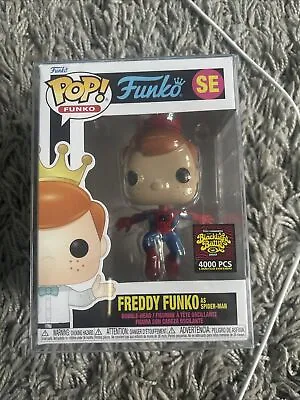 Buy Funko Pop Freddy Funko As Spider-Man Blacklight Battle 4000PCS Vinyl Figure 2022 • 179.99£