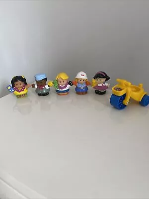 Buy Bundle Of 5 X Mattel Fisher Price Little People Figures & Scooter - Assorted • 9.90£