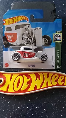 Buy Hot Wheels ~ '32 Ford, White & Red, So Cal, S/Card.  More NEW Models Listed!! • 3.39£