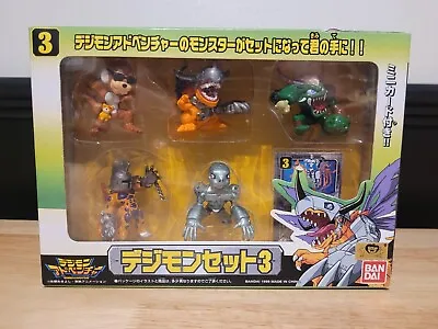 Buy Vintage BANDAI Digimon SET 3 Mini Figures MEGA RARE DIGITAL MONSTER NEW IN BOX • 64.99£