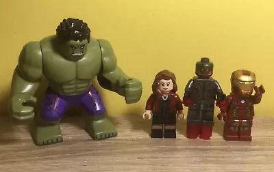 Buy Lego Marvel Iron Man | Scarlet Witch | Ultron | Hulk Minifigures • 15£