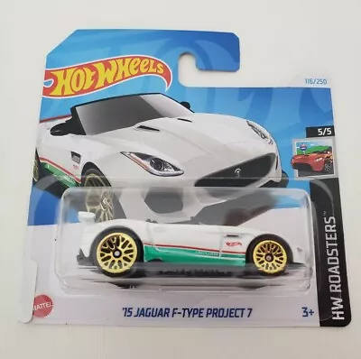 Buy Hot Wheels '15 Jaguar F-Type Project 7 White Toy Sport Car Diecast 1:64 Unopened • 9.99£