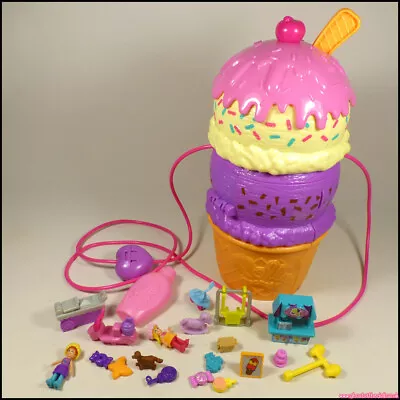 Buy POLLY POCKET Playset SPIN N SURPRISE Figures ICE CREAM Accessories (Mattel 2020) • 10£