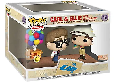 Buy POP Funko Moment Disney Pixar Up Carl & Ellie With Balloon Cart Vinyl Figures • 26.99£