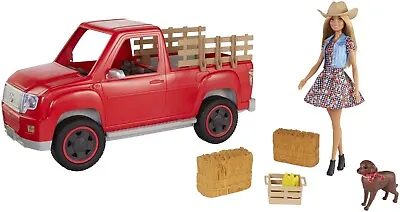 Buy Mattel Barbie Fun On The Farm + Vehicle Farmer Truck GFF52 NEW & ORIGINAL PACKAGING • 69.01£