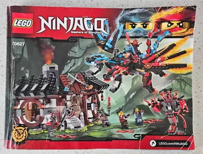Buy LEGO NINJAGO: HANDS OF TIME: Dragon's Forge 70627. 220 Page INSTRUCTION MANUAL • 2.99£