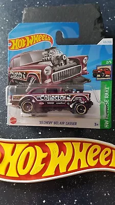 Buy Hot Wheels ~ '55 Chevy Bel Air Gasser, The Collector, Short Card.  BRAND NEW!! • 3.69£