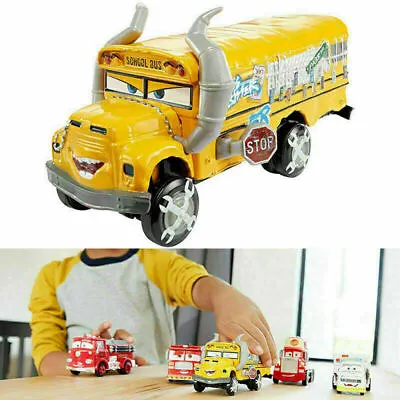 Buy Miss Fritter Crazy School Bus Disney Pixar Cars Diecast Toy Car Kid Vehicle New • 10.99£