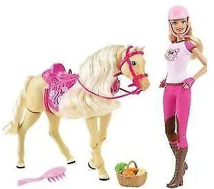 Buy Mattel Barbie Horse And Rider Discontinued • 32.47£