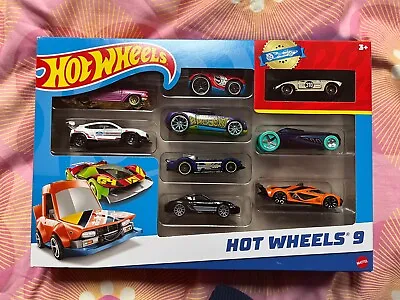 Buy Hot Wheels Car Collection 1:64 Assortment Gift For Kids - Pack Of 9 Inc Ford GT • 13.49£