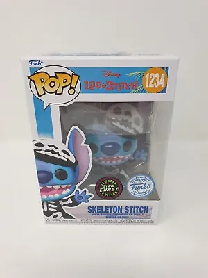 Buy Skeleton Stitch GLOW CHASE 1234 Funko Pop Vinyl Lilo And Stitch Disney Figure • 34.99£