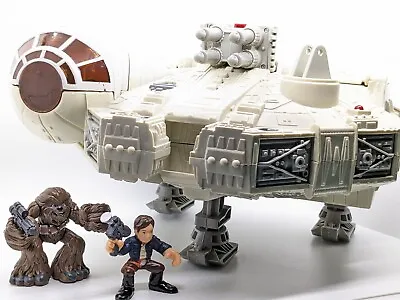 Buy Star Wars Galactic Heroes Millennium Falcon With Han Solo + Chewbacca Figures • 15£