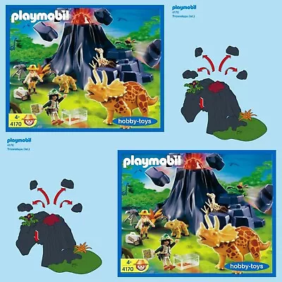 Buy Playmobil 4170 * Dinosaur Volcano * Triceratops + Baby * SPARE PARTS SERVICE * • 2.19£