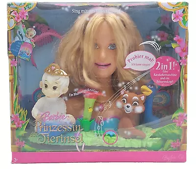 Buy Barbie Princess Of The Animal Island Hairstyle Head With Karaoke Function / Original Packaging • 71.59£