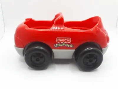 Buy Vintage Fisher Price Little People World Traveler Red 2-Seat Car Toy - 2001 VG • 3.99£