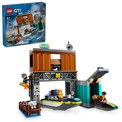 Buy LEGO City 60417 Police Speedboat And Crooks' Hideout Age 6+ 311pcs • 25.95£