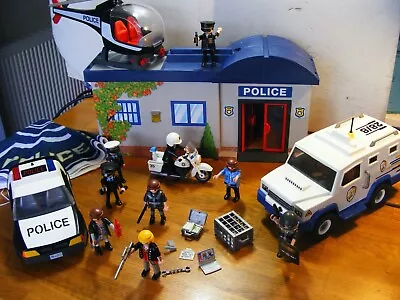 Buy Playmobil 5299 Take Along Police Station - With Helicopter, Van, Bike, Car • 24.99£