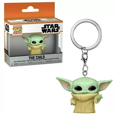 Buy The Child With Cup Baby Yoda Funko Pop Keychain Star Wars Mandalorian In Hand • 9.99£
