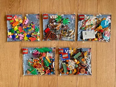 Buy 5 LEGO VIP Add On Pack PolyBags GWP, NEW SEALED 40512 40515 40605 40607 40608 • 38.95£