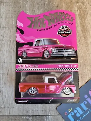 Buy Hot Wheels RLC Exclusive Pink Edition 1962 Ford F100 (HNL11) • 55£