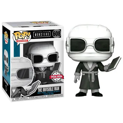 Buy Funko POP Figure Universal Monsters Invisible Man Black And White Exclusive • 34.24£