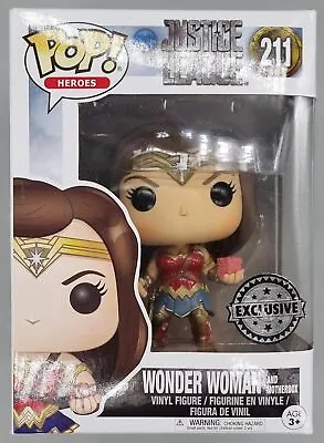 Buy Funko POP #211 Wonder Woman (and Motherbox) DC Justice League - Inc Protector • 16.99£